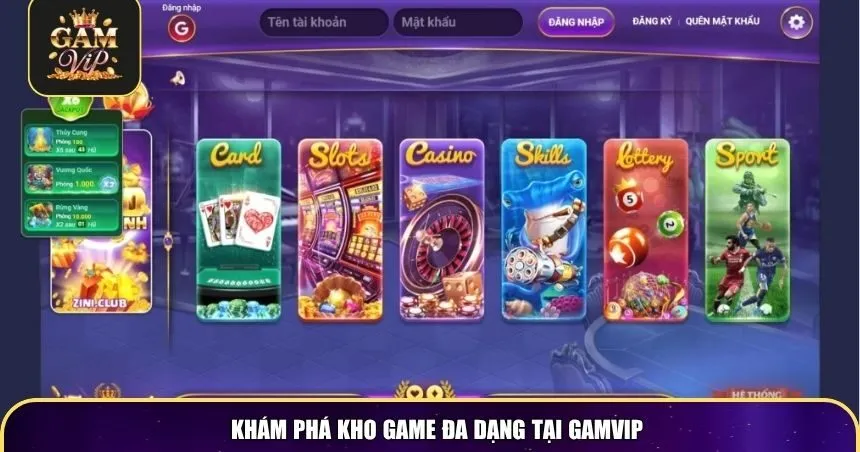 Khám phá kho game đa dạng tại Gamvip